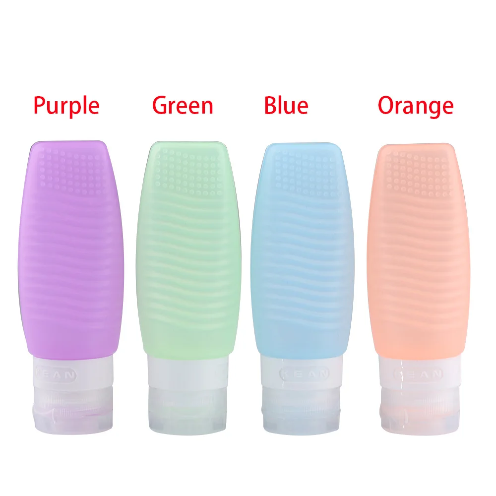 

1PC 2017 New Silicone Cosmetic Cream Lotion Travel Portable Refillable Bottle Shampoo Container Brush Cleaner Makeup Tools