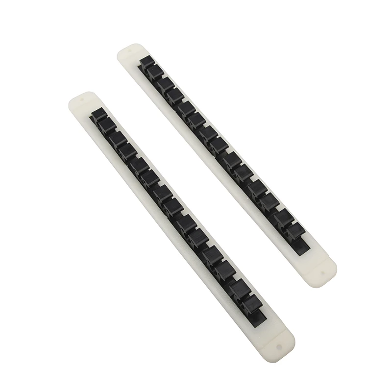 

2x Rubber Fishing Wall Mounted Plastic Boat Holders / Foam Inserts VERTICAL 7-ROD STORAGE ROD RACK -