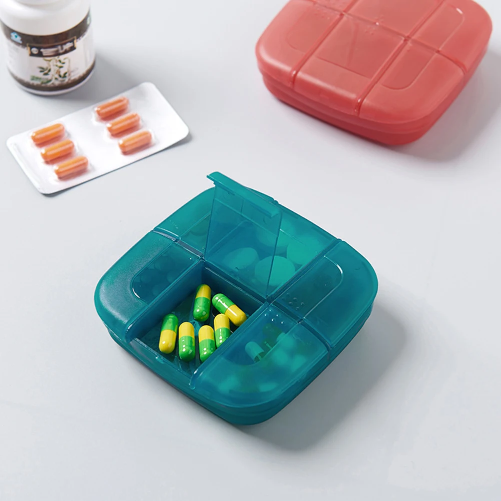 Портативный дорожный ящик для хранения таблеток, сумка для таблеток, диспенсер для лекарств, органайзер, Карманный чехол дозатор для таблеток, коробка для таблеток, медицинский ящик