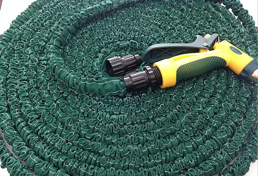 

50FT Multipurpose triple Extendable elasticity Magic Garden Hose Car Washing Water gun Watering Kits