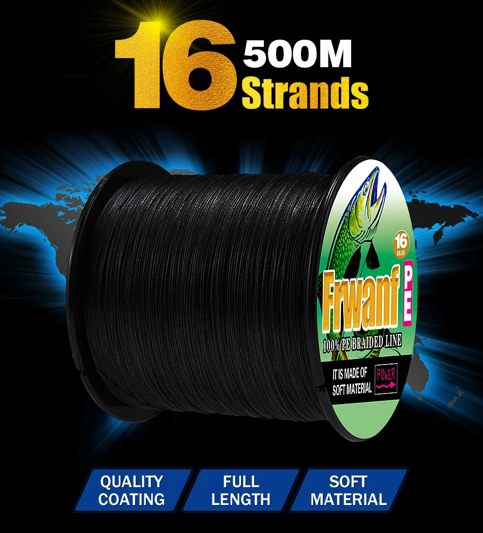 16 STRANDS BRAIDED FISHING LINE 500M (3)