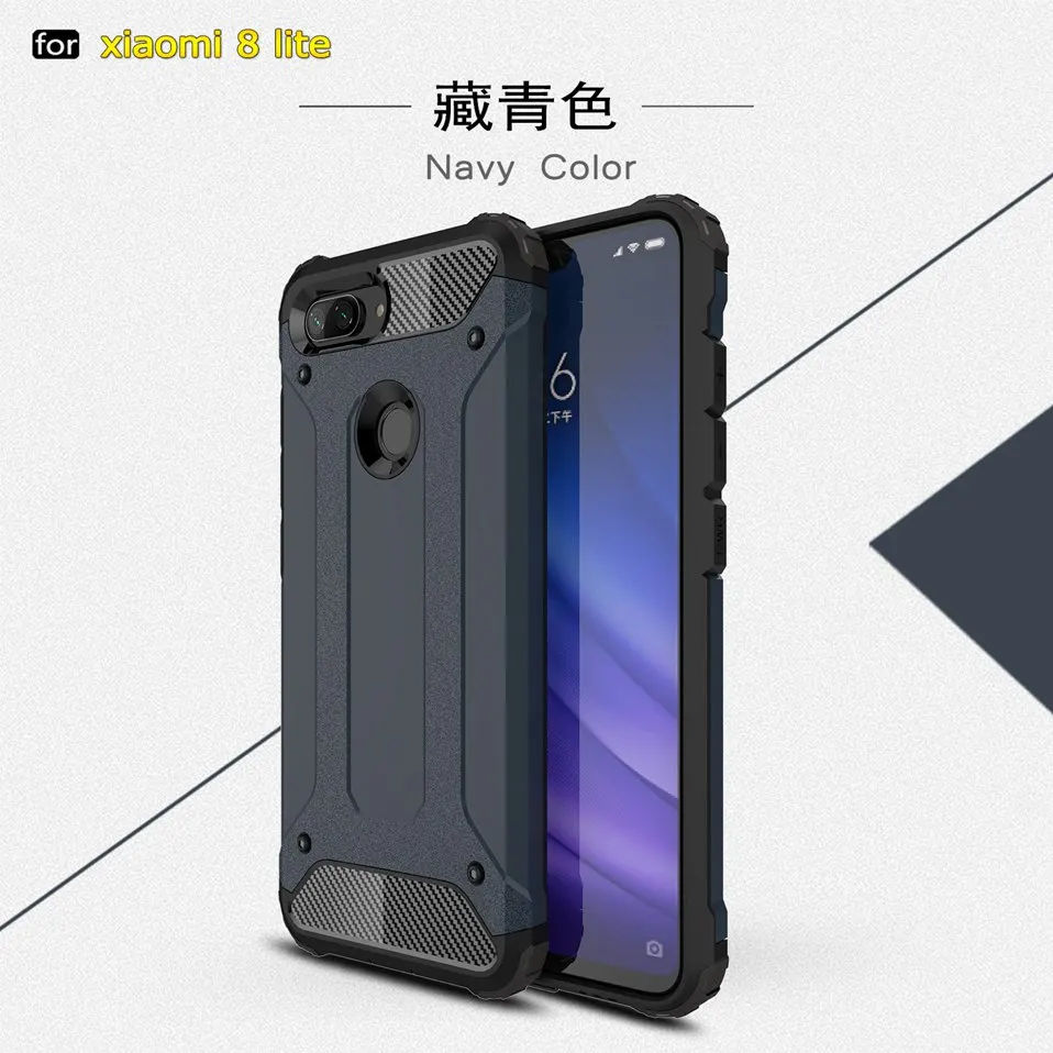 Xiomi Case For Xiaomi Redmi 6A Mi 8 Lite Cover Armor Hard Case For Xiaomi Mi 8 SE Pocophone F1 Redmi 5 Plus Note 5 6 7 Pro S2    (11)