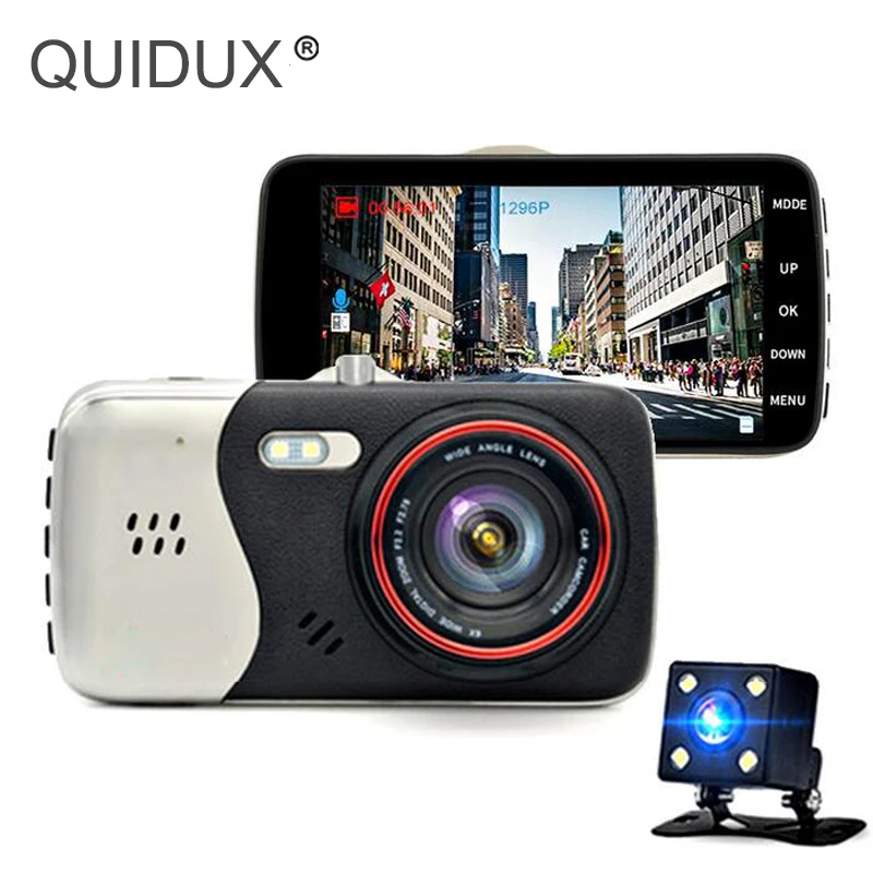 QUIDUX Автомобильный видеорегистратор Dash камера ADAS 1080 P автомобильная видеокамера