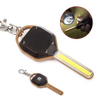 

Mini LED Flashlight Light Mini Key Shape Keychain Lamp Torch Emergency Camping Light LO88