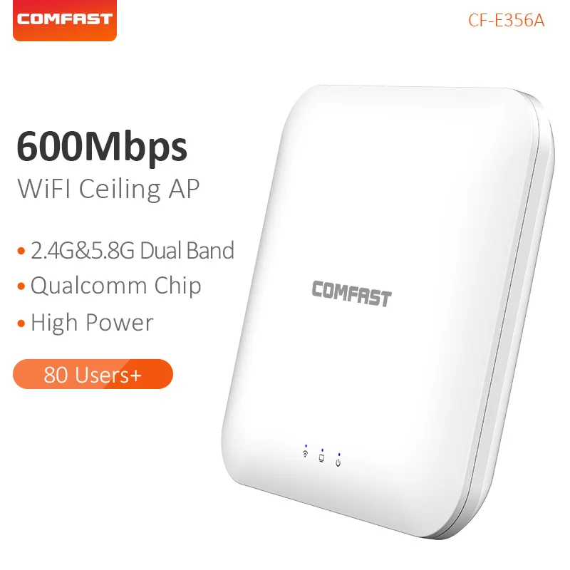 COMFAST двухдиапазонный 2,4G и 5,8G точка доступа потолка AP высокое Скорость 600 Мбит/с Беспроводной маршрутизатор Wi-Fi сигнала Усилитель-удлинитель