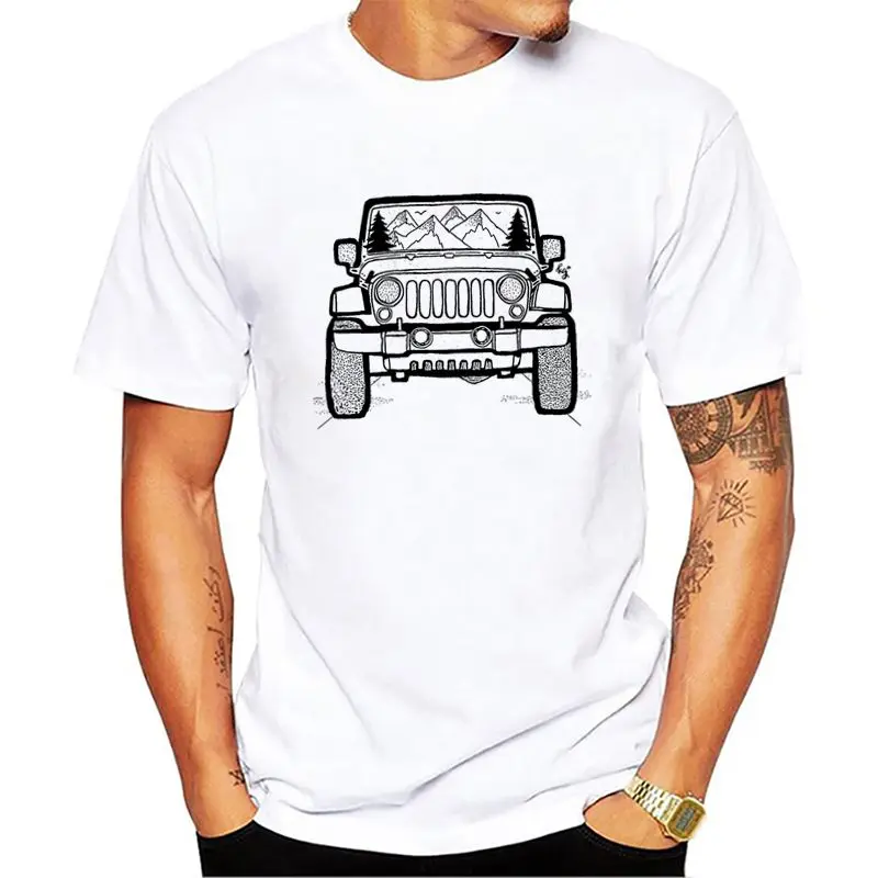 

2018 men summer t shirts Jeep adventure casual short sleeve tops printed 100% cotton boys t shirt