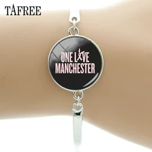 TAFREE Ariana Grande Bracelets For Women One Love Manchester Bangles Women Designer Jewelry Luxury Metal Bracelet Jewelry QF688