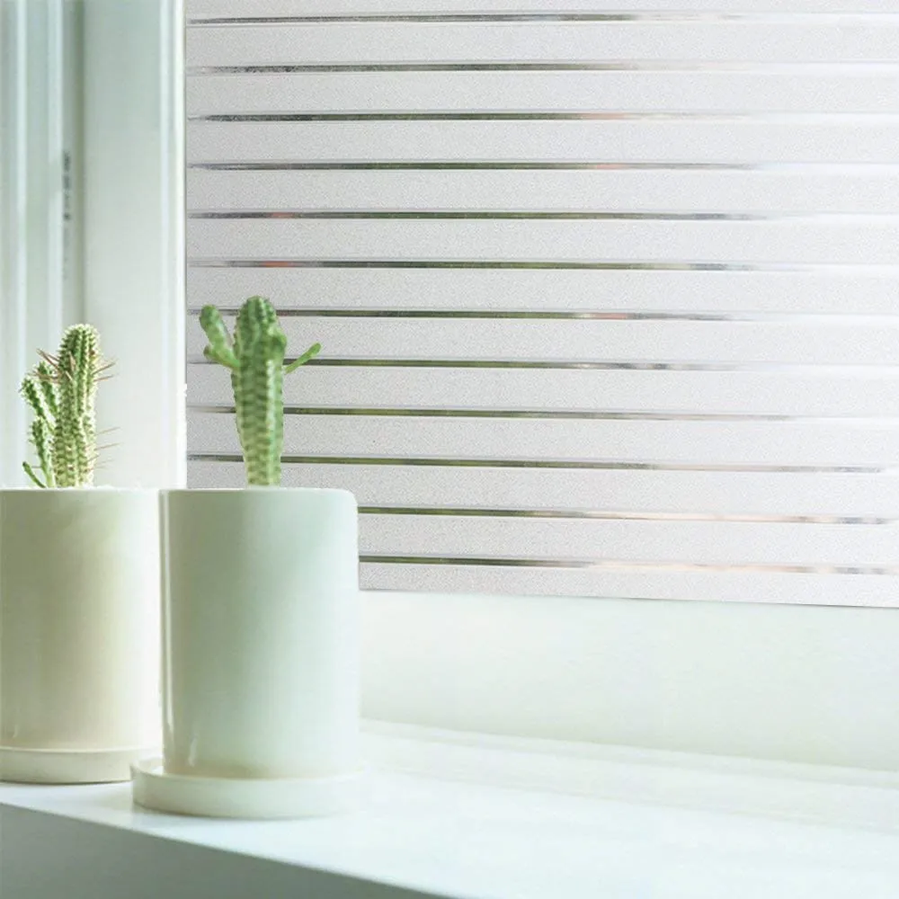 

Funlife 90x500cm No Glue Static Decorative Privacy Window Film Vinyl Self-adhesive Heat Control Anti Uv Window Sticker