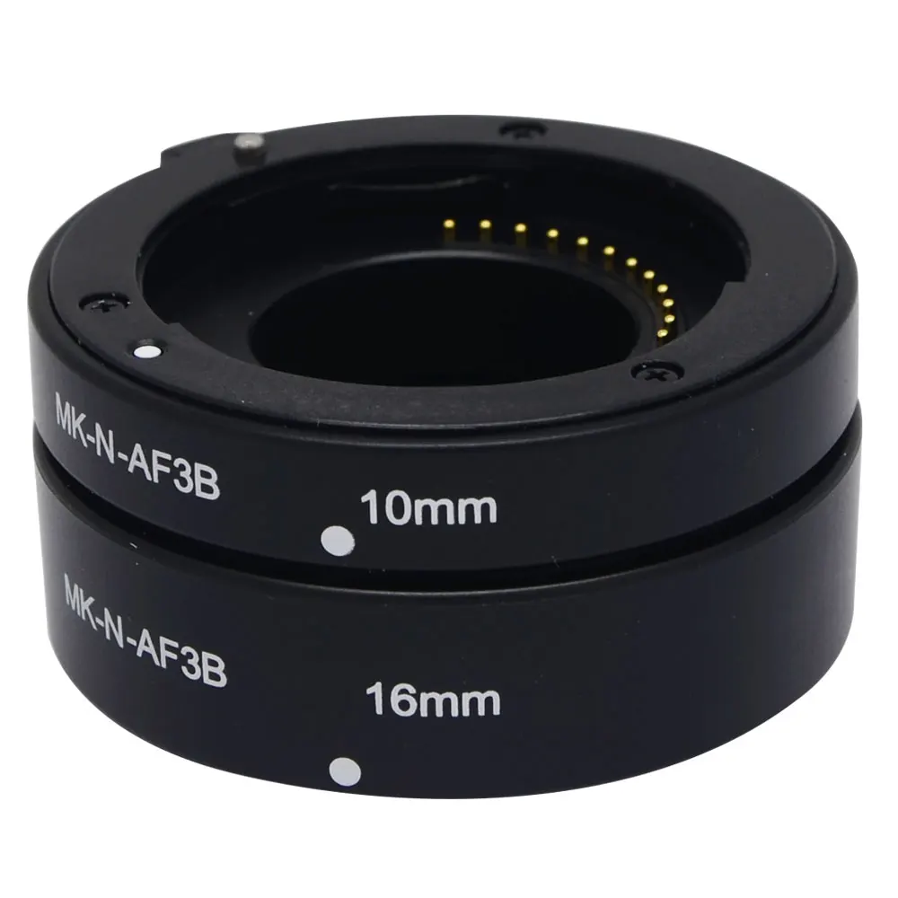 Mcoplus Meike N-AF3-B, набор удлинительных колец для автомакросъемки AF, адаптер для камеры Nikon 1, J1, J2, J3, V1, V2