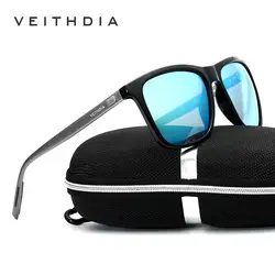 Бренд veithdia унисекс Ретро Алюминий + TR90 солнцезащитные очки поляризованные линзы Винтаж аксессуары очки солнцезащитные очки для мужчин/Для