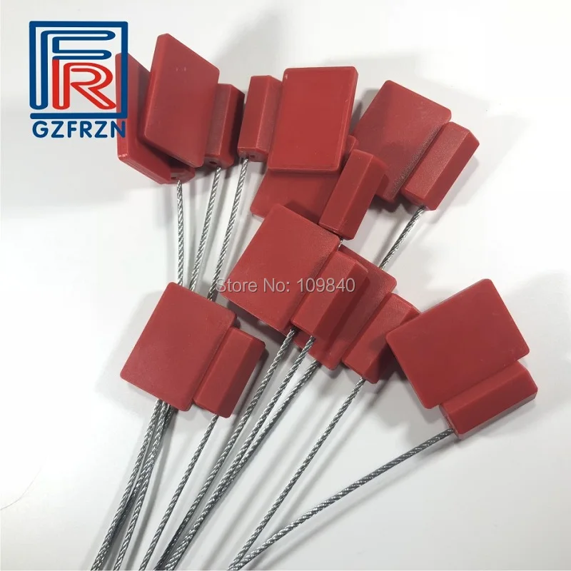 100pcs/lot Anti-theft ISO18000-6C rfid uhf Steel seal tag EPC CLASS 1 GEN2 Metal Cable Tie | Безопасность и защита