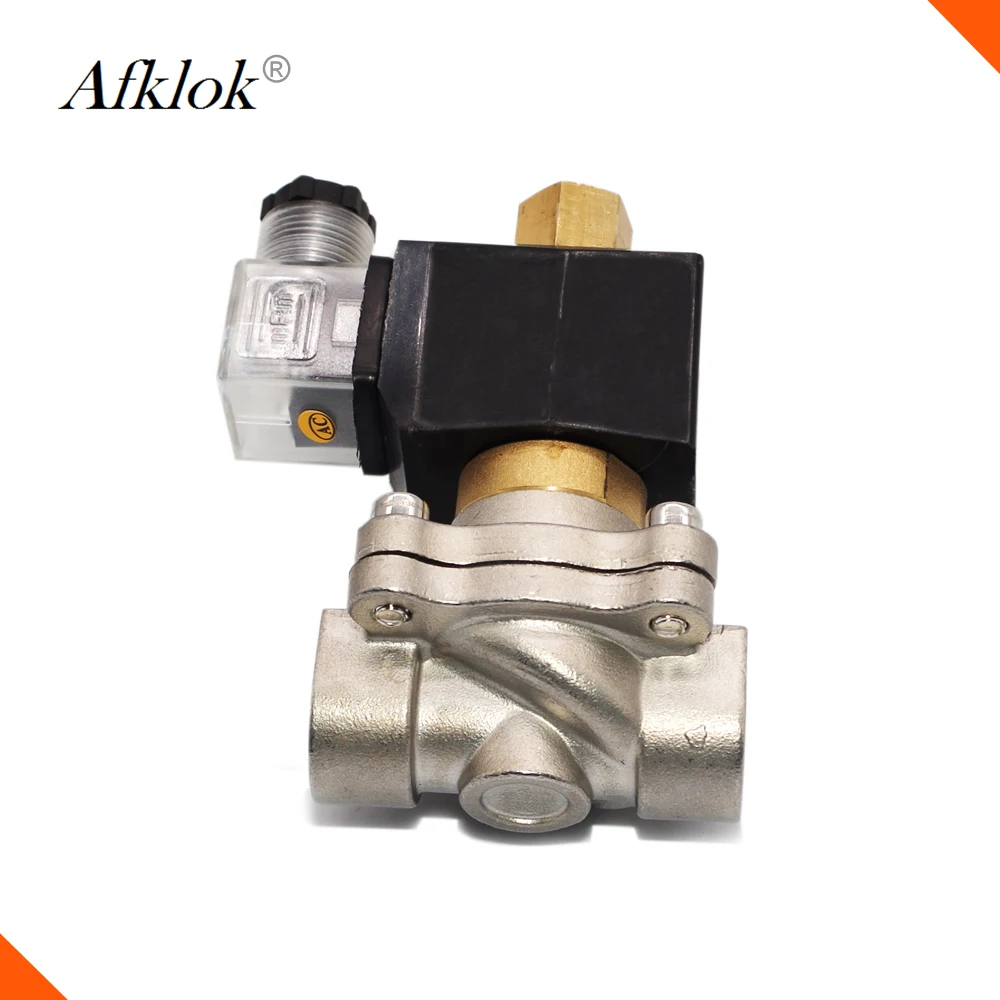 

SS304 1-1/4" inch 24volt water solenoid valve normally open 220V