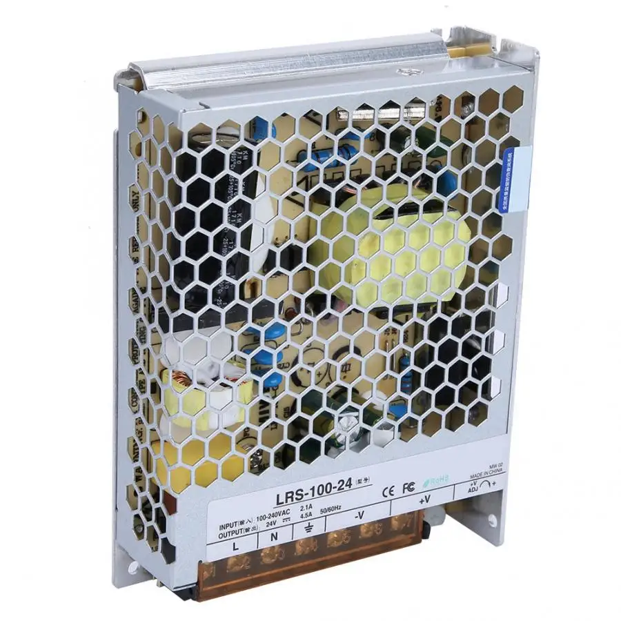 LRS-100-24 AC 85-264V к DC 24V 108W одиночный выход импульсный источник питания 150mVp-p