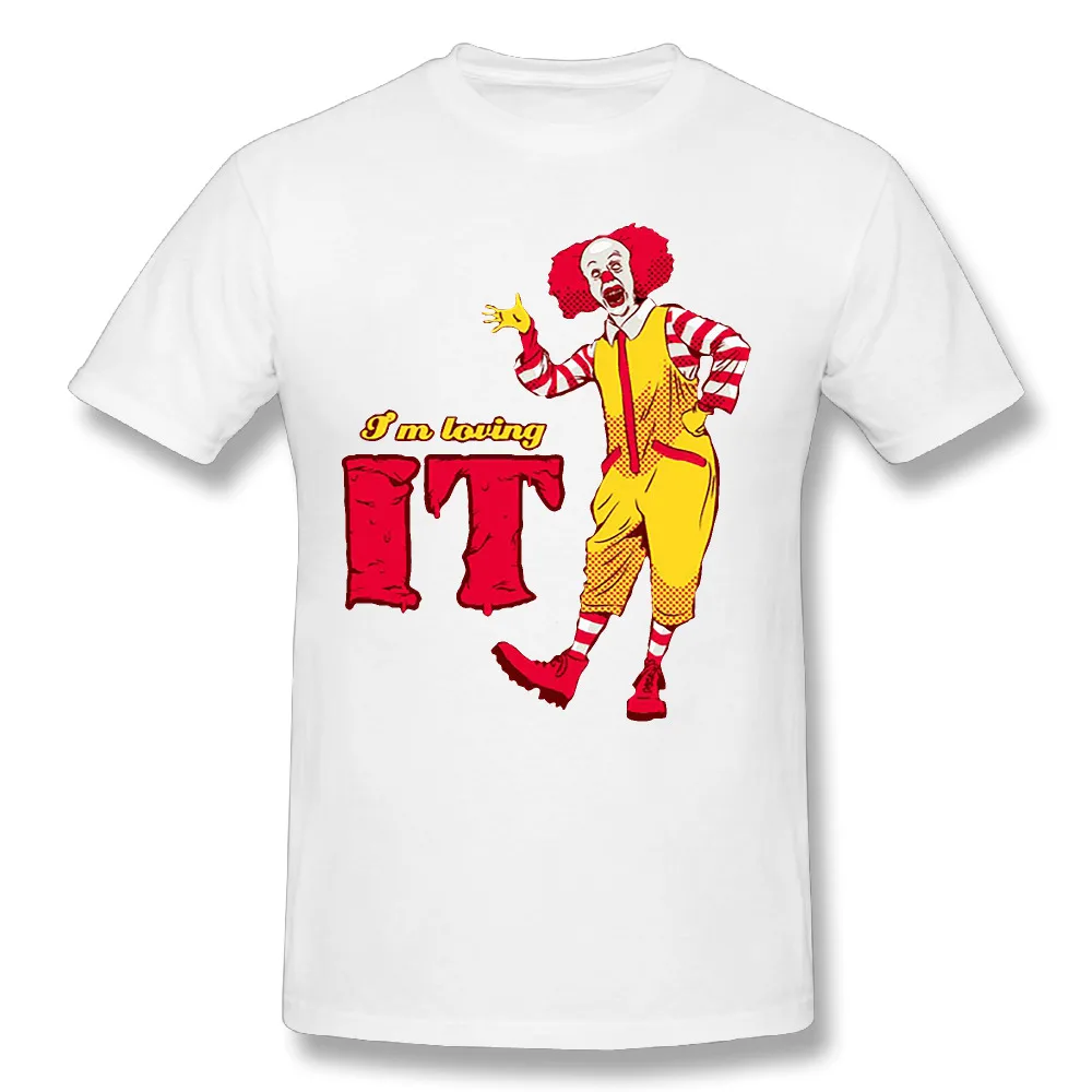I'm Loving it RU футболка Стивен Кинг это фильм ужасов клоун хлопковые футболки для взрослых с круглым вырезом короткий рукав футболки рубашка