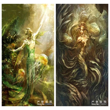 

Mermaid 5D Diy Diamond Painting Set Underwater World Cross Stitch Diamond Mosaics Stick Painting Square Drill Full Rhinestone