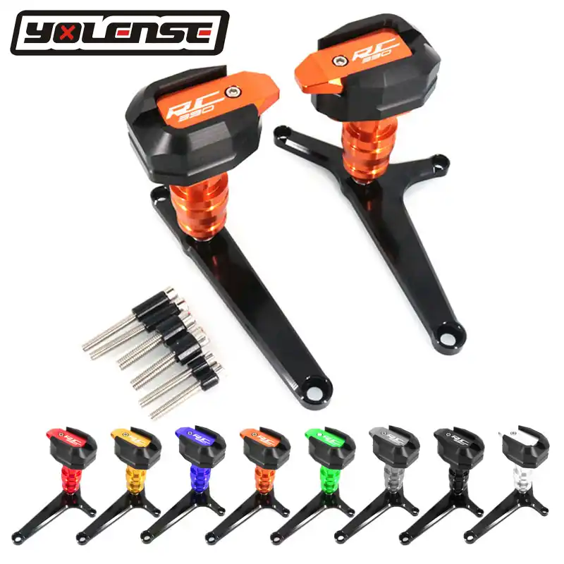 Black,One Hole COPART Motorcycle CNC Frame Sliders Crash protector for KTM RC390 2014 2015 2016 2017 2018,Fairing Protection