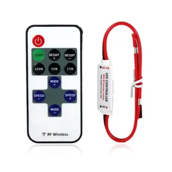 

1PCS 12V RF Wireless Remote Switch Controller Dimmer for Mini LED Strip Light N