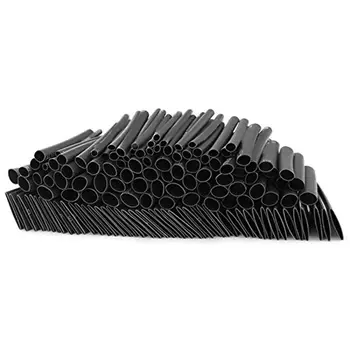 

532pcs Environmentally Friendly Flame Retardant Insulating Sleeve Black Double Wall Heat Shrinkable Tube