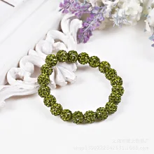 Модные украшения Браслеты для Новинки для женщин 20 шаров Браслеты Micro Pave дискотечный шар из бисера браслет