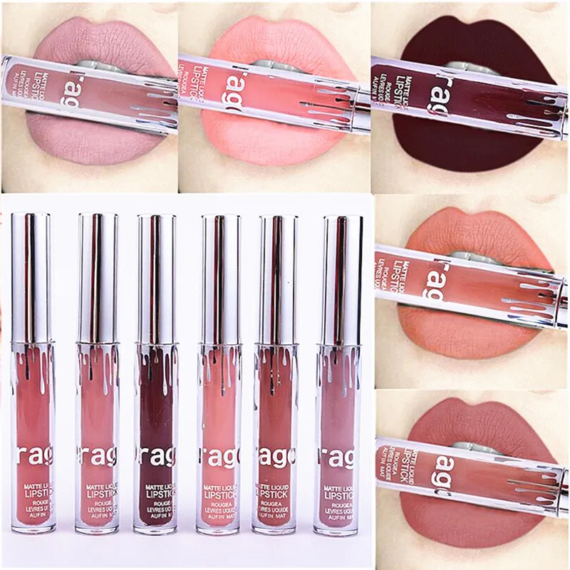 

1PCS Matte Liquid Lipstick Makeup Long Lasting Liquid Lipgloss Popular 12 Colors Lip Stick Waterproof lips Cosmetics