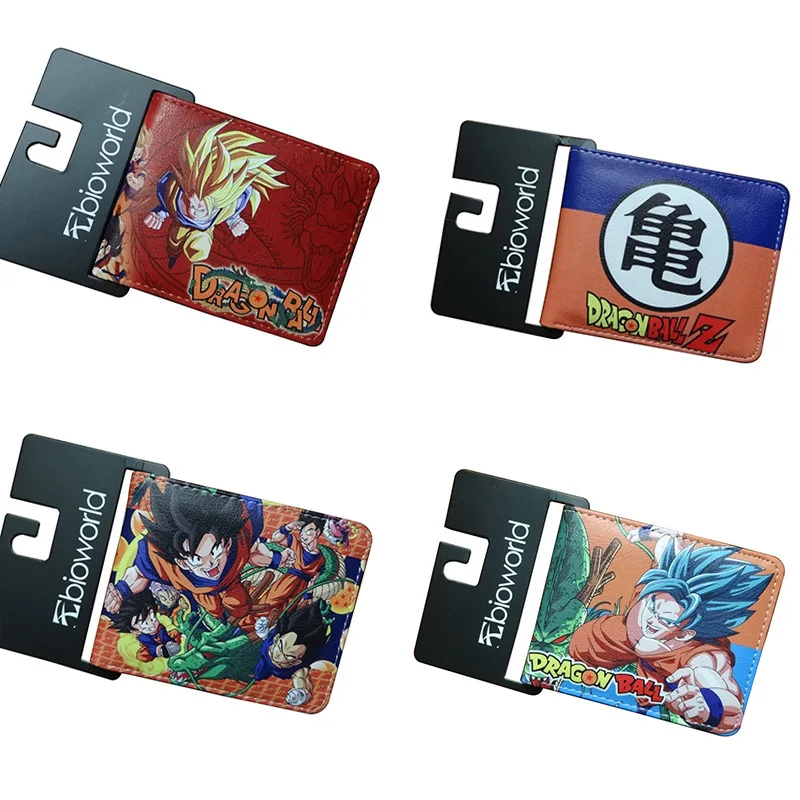 

New Arrival Dragon Ball Z Son Goku Super Saiyan Comics Short Wallets With Card Holder Purse Cartoon Wallet Birthday Gift