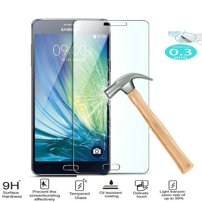 

2.5D 9H Tempered Glass Screen Protector For Samsung Galaxy J5 J7 J1 mini J3 2016 A3 A5 S6 S5 S3 Grand Prime Case Toughened Film