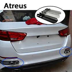 Atreus2X стайлинга автомобилей 3D Прохладный Авто углерода выхлопных газов наклейки для BMW e46 e39 e36 Audi a4 b6 a3 6 c5 Renault duster Лада аксессуары