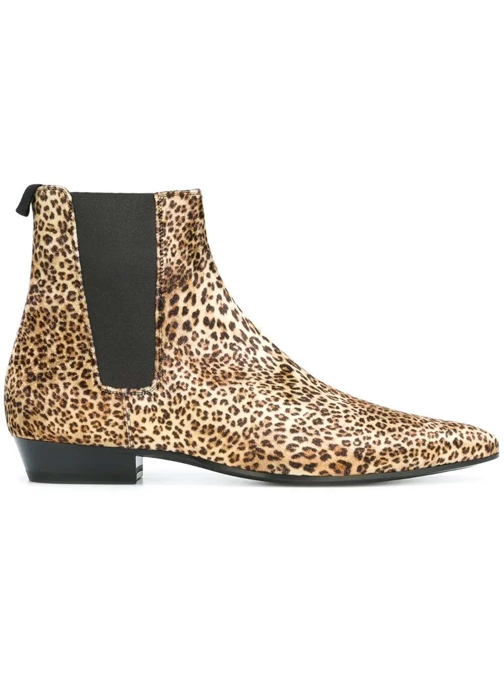 Kanye West Leopard Leather Martin boots Ankle Boots For Male