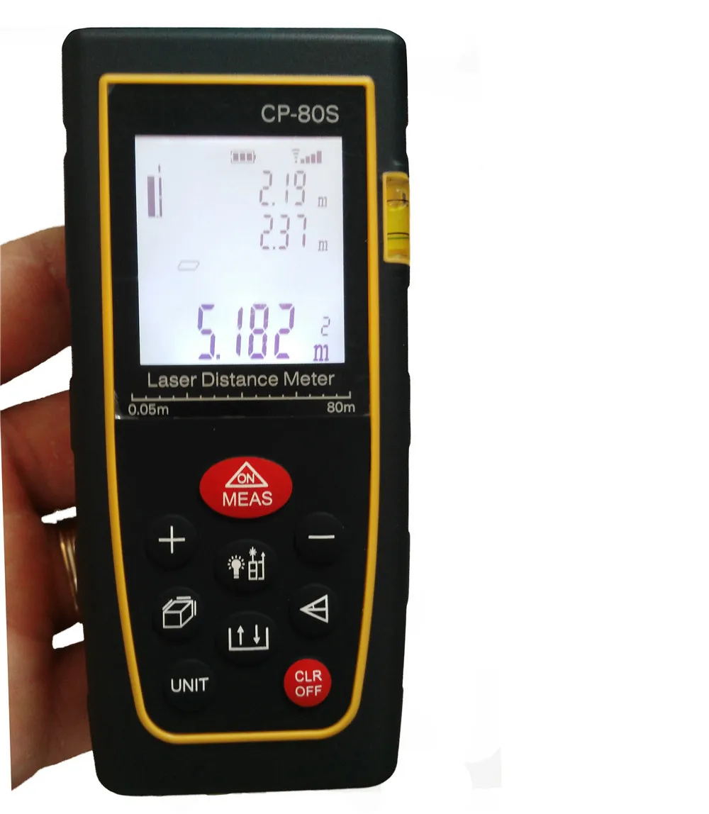 

Free shipping 60m LETER CP60S Laser distance meter Bubble Level Rangefinder Range finder Tape measure tool Area/Volume M/in/Ft