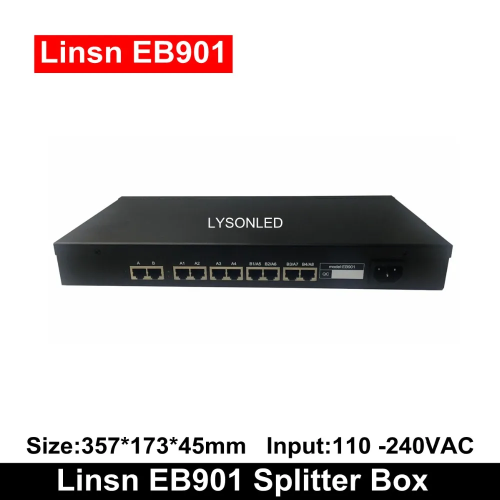 

Linsn EB901 Splitter Box ,Full Color Display LED Signal Splitter for Large LED screen multi-display(TS802 / RV908M32 on sale)