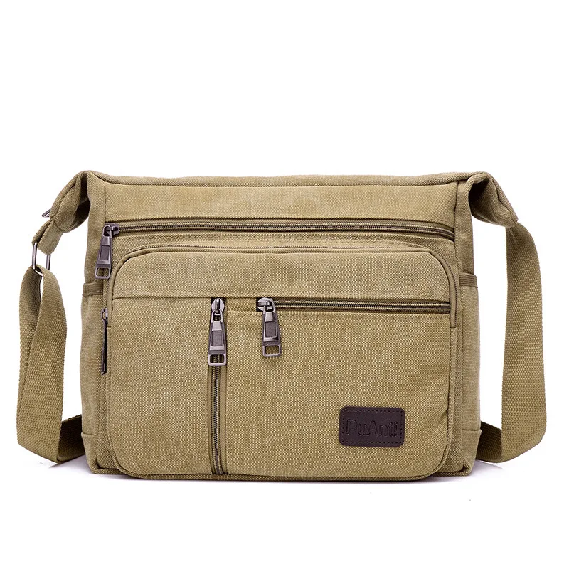 

Multifunction Man Messenger Retro Canvas Portable shoulder diagonal cross Bags