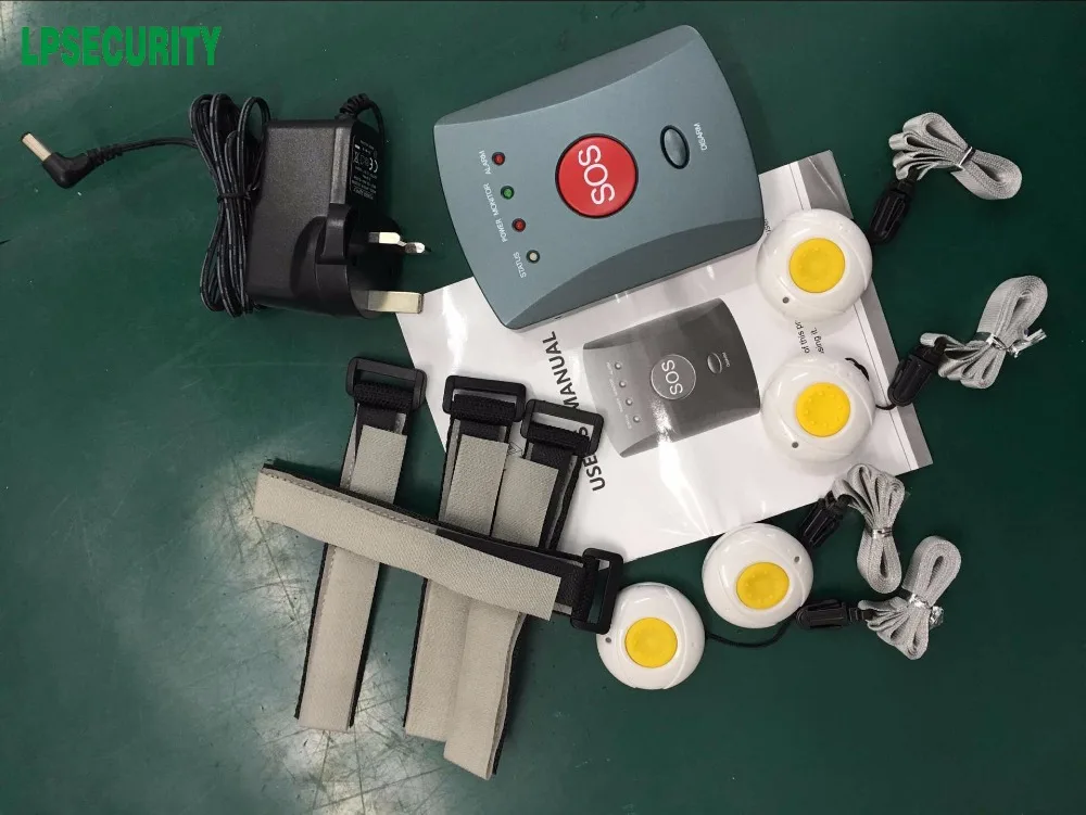 Система аварийной сигнализации GSM для пожилых людей с 4 кнопками SOS|kit kits|system