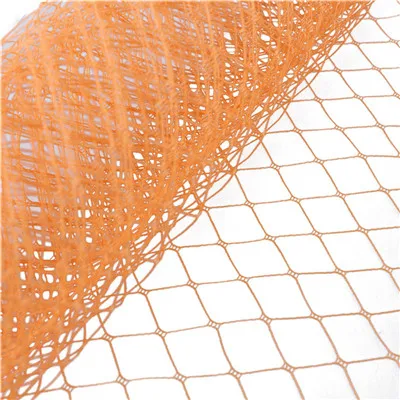 Оранжевый Новинка 1" 25 см Marron или 26 цветов DIY птичья клетка вуаль вуалетки Veiling Millinery шляпы плетение аксессуары для волос Декор 10 ярдов/Лот - Цвет: Оранжевый