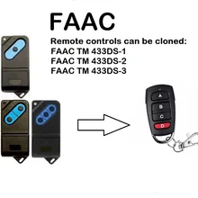 FAAC TM 433DS-1, 2,3 дистанционного Управление Дубликатор duplo и 4-канальный 433,92 МГц