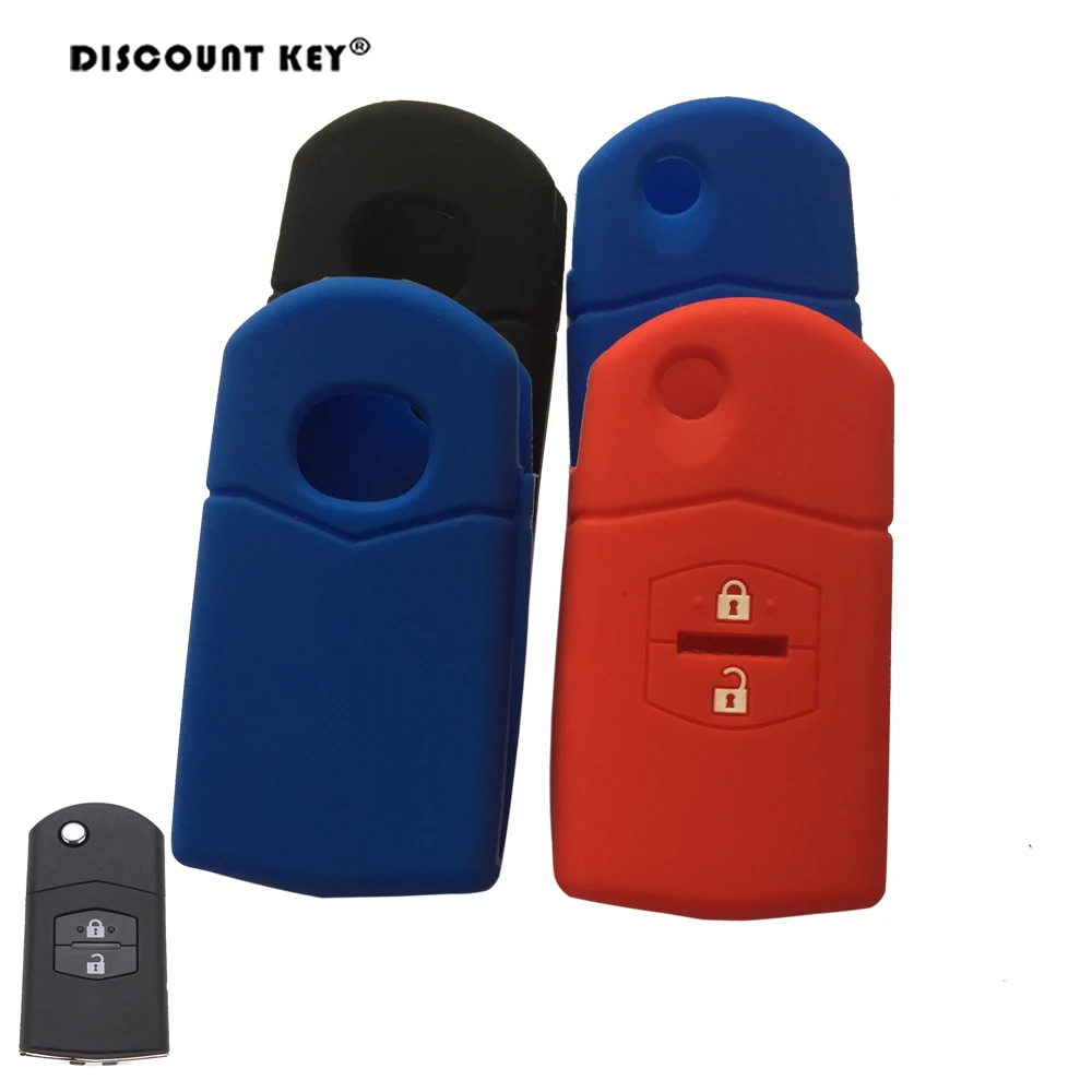 Silicone Key Case Cover For Mazda 3 Mazda 2 Mazda 6 2003 2004 2005 2006