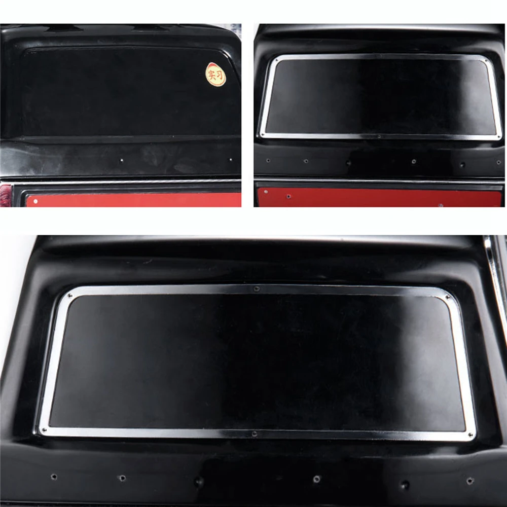 All Metal Windscreen Decoration Strip Side & Rear Window Frame for TRAXXAS TRX4 Ford Bronco RC Car Smooth Surface Beautiful