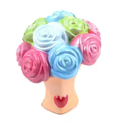 Красочные розы снятие стресса Ароматические супер замедлить рост дети Squeeze игрушки JAN25