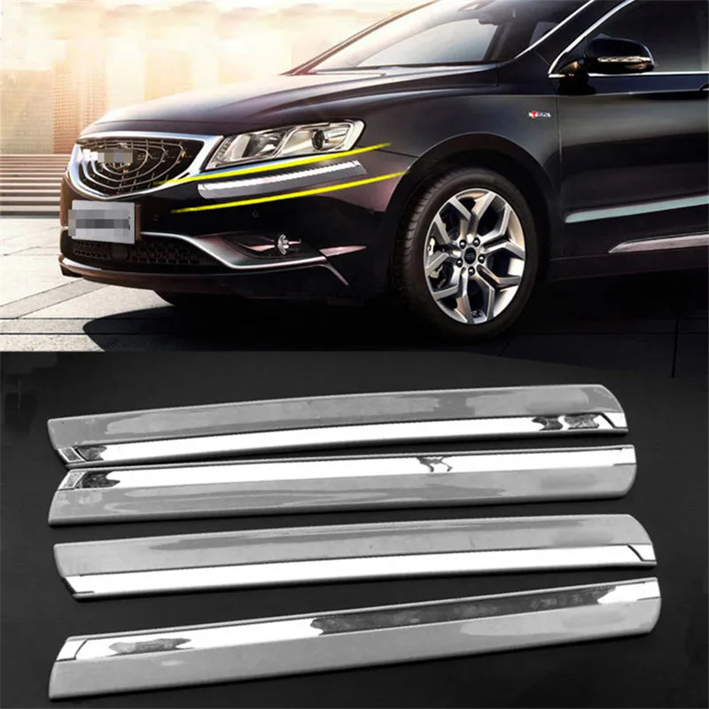 

4pcs New 420mm Universal Fit Gray Bumper Protector Corner Guard Scratch Sticker