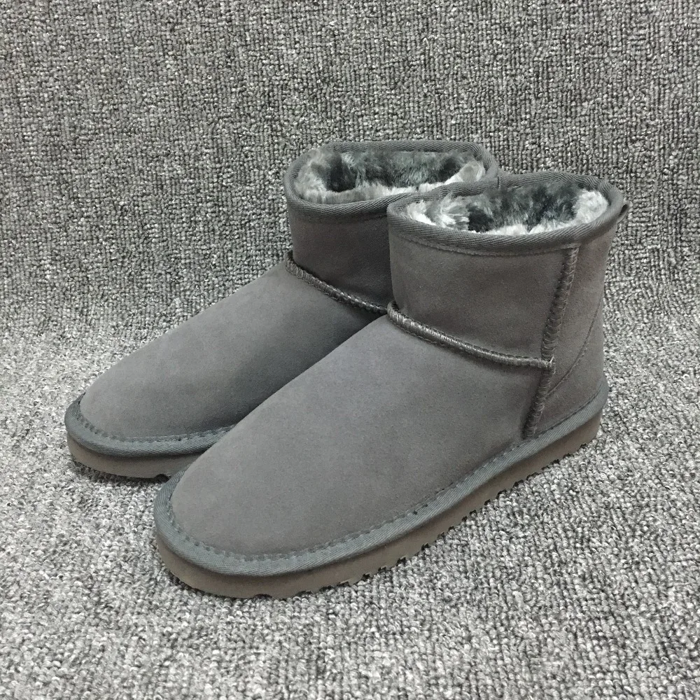 

High Quality Australia Women Snow Boots Waterproof Winter Warm Cow Suede Leather Outdoor Boots Brand Ivg Unisex Size US3-14