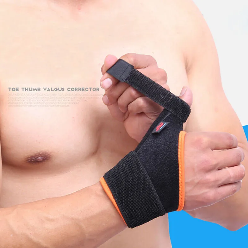 

Reversible Sports Wrist Brace Fitted Right Left Thumb Stabilizer Wrist Support Wrap Basketball Badminton Tennis Weightlifting