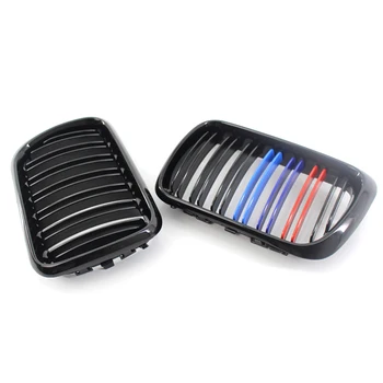 

Grille Car Parts For BMW E36 M3 97-99 Front Sport Kidney Grille Gloss Black + M-color