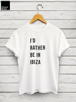 

I'd rather be in Ibiza shirt - ibiza tshirt, beach shirt, festival tshirt, festival clothes, summer tshirt, holiday tops-C575
