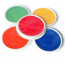 16 см палец живопись графика игрушка красный цвет зеленый, синий Цветной Craft руки-ноги Чернила Pad подушечка сплошной Цвета граффити игрушки нетоксичный