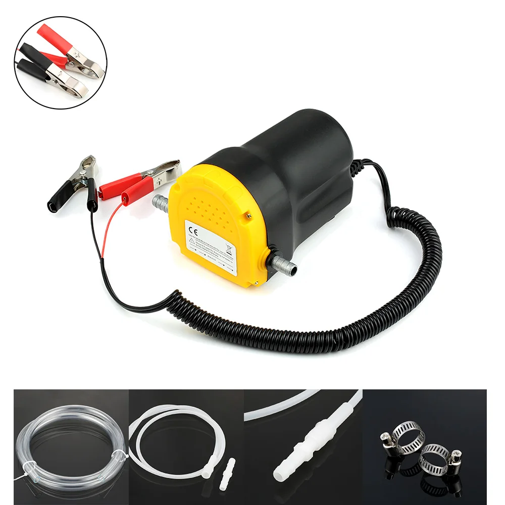 

Car Engine Oil Pump 12V Electric Oil Diesel Fluid Sump Extractor Scavenge Exchange fuel Transfer suction Pump For Car Boat Moto