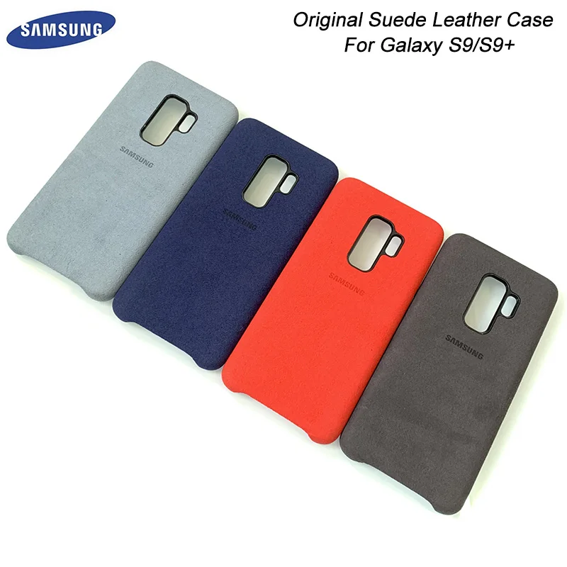 

Original Samsung Galaxy S9/S9 Plus Suede Leather Case Anti-Fingerprint Finish Back Protective Cover For Samsung S9+ Phone Funda