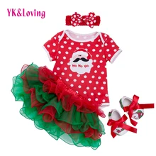 Фестиваль Saia юбка Одежда для новорожденных девочек Roupas Infant комплекты с юбками Детские Санта Клаус комплект для девочек в горошек одежда Dots F5001