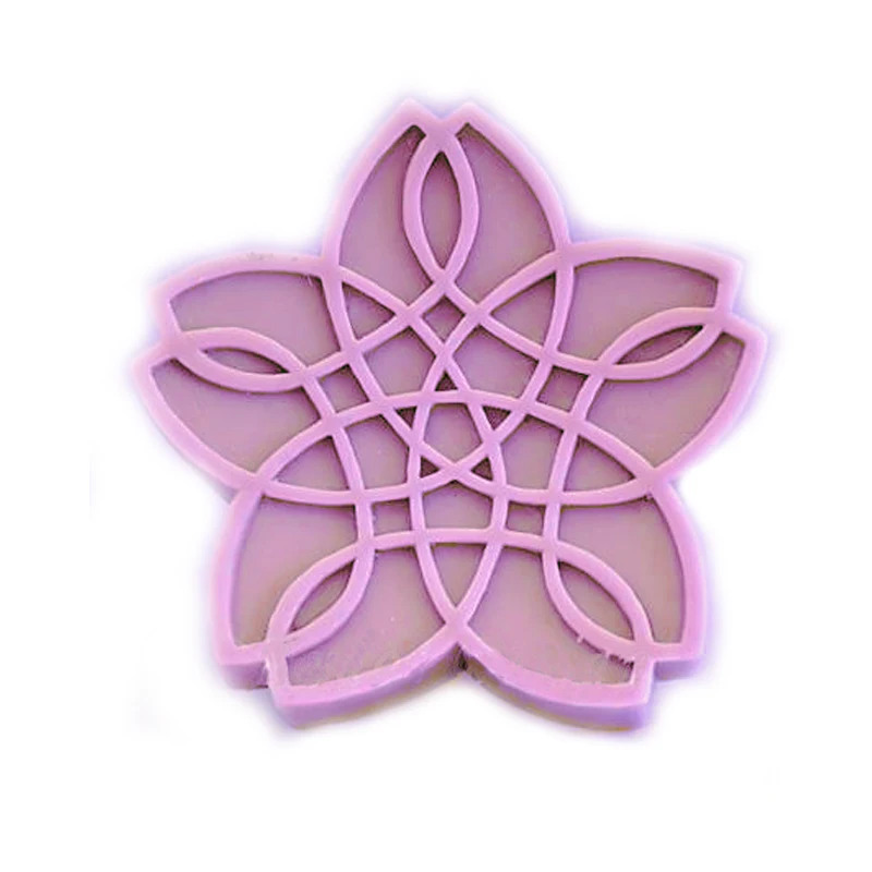 Форма для мыла QT0068 Sakura Цветочная форма силиконовые формы свечей помадки глина из