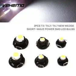 Vehemo 2 шт. SMD шлюпки автомобиля светодиодные лампы инструмент свет лампы индикатора Мощность тире