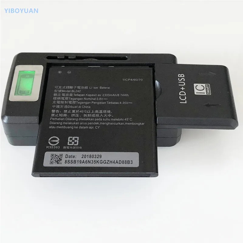 

3.8V 2300mAh BL242 For Lenovo Vibe K5 / K5 Plus / A6020 A6020A40 A6020A46 Battery + SS-8 Charger