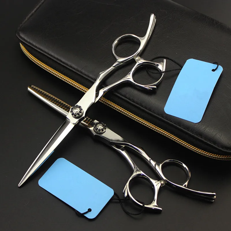 upscale Professional japan 440c 6'' hair scissors cutting barber makas